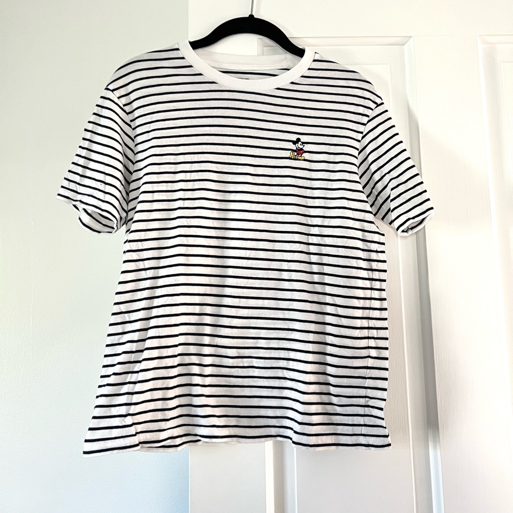 Uniqlo X Disney Mickey Mouse Striped Tee